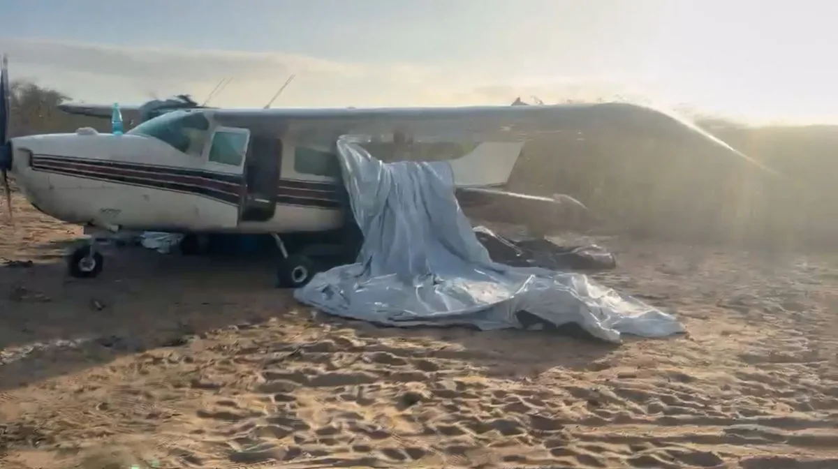 Duas aeronaves usadas para transportar drogas são apreendidas no interior do Ceará