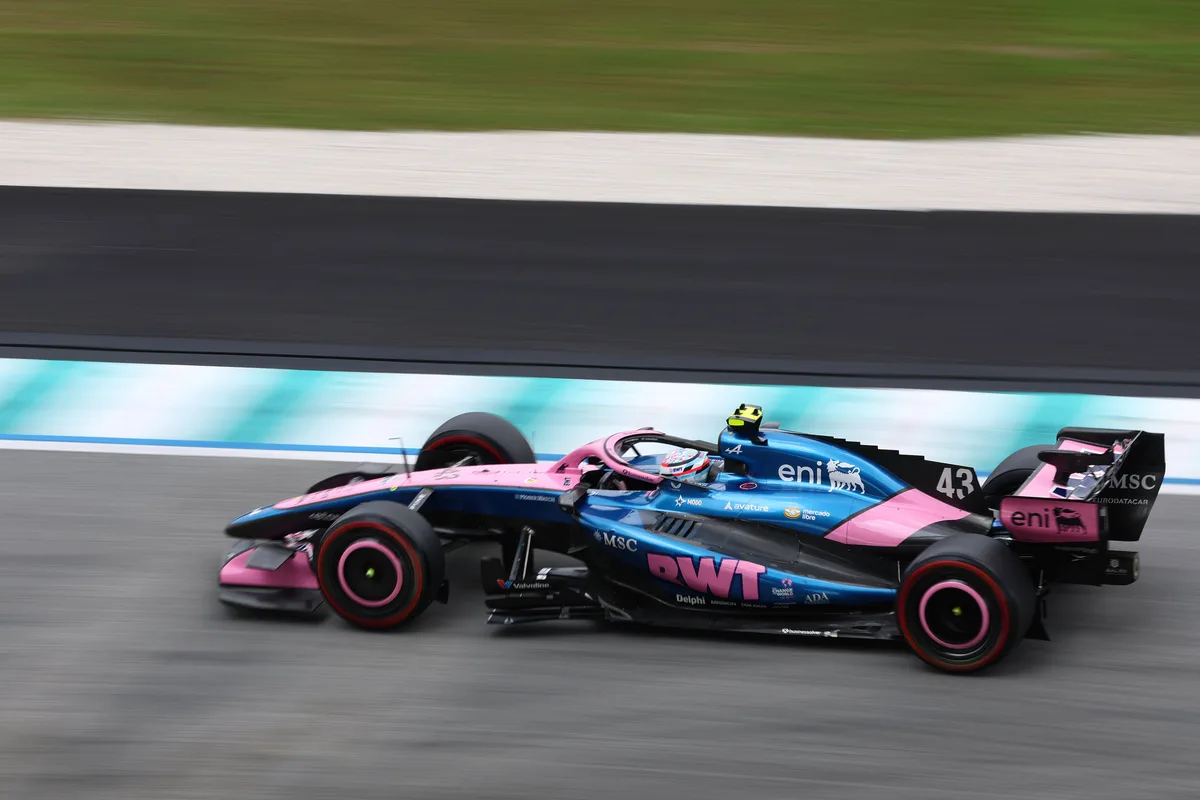 Franco Colapinto culminó 19° en la única práctica antes de la clasificación de la Sprint del GP de Singapur de la F1