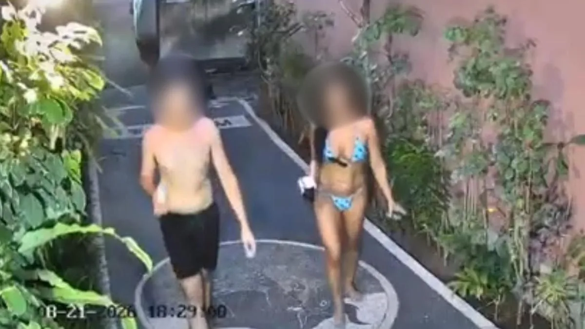Australian man arrested in Bali after allegedly being filmed having sex on driveway