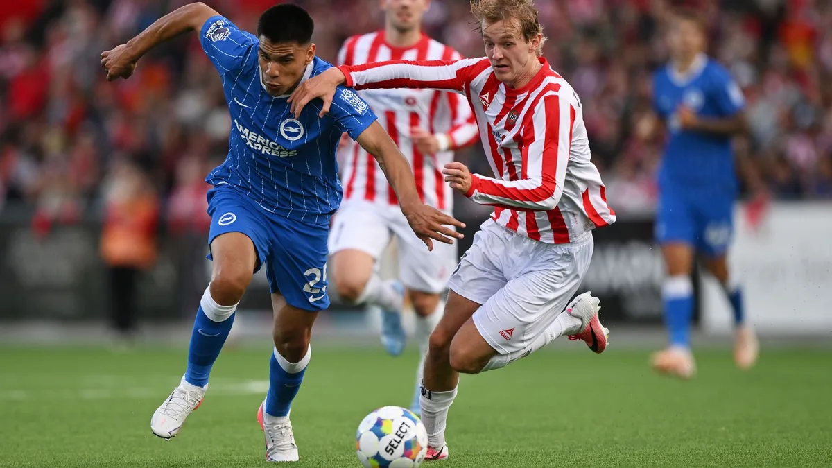 Brighton frustrated by Tromso in first leg of Conference League tie