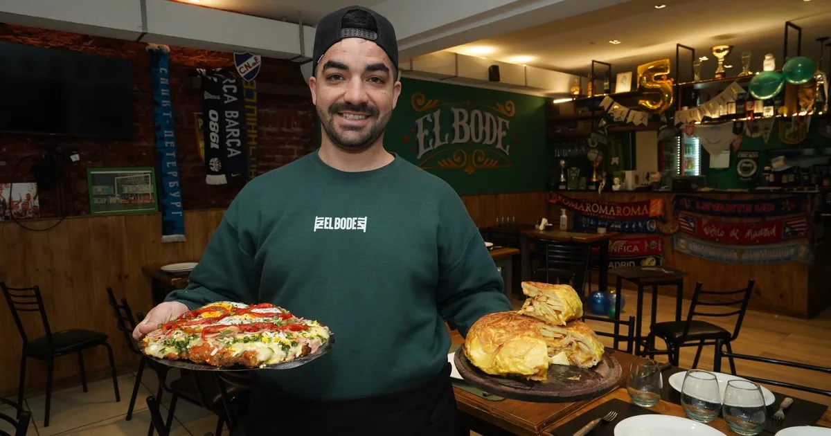 En Caballito, un bodegón de club de barrio que es un suceso: tortilla, milanesa y matambre a la pizza ricos y accesibles