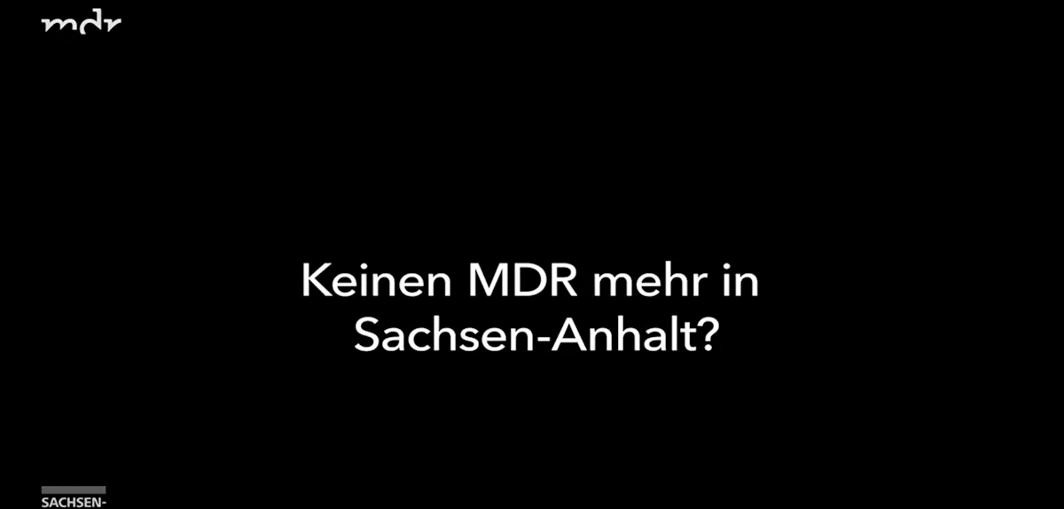 MDR unterbricht plötzlich TV-Sendung – als Warnung vor AfD-Regierung