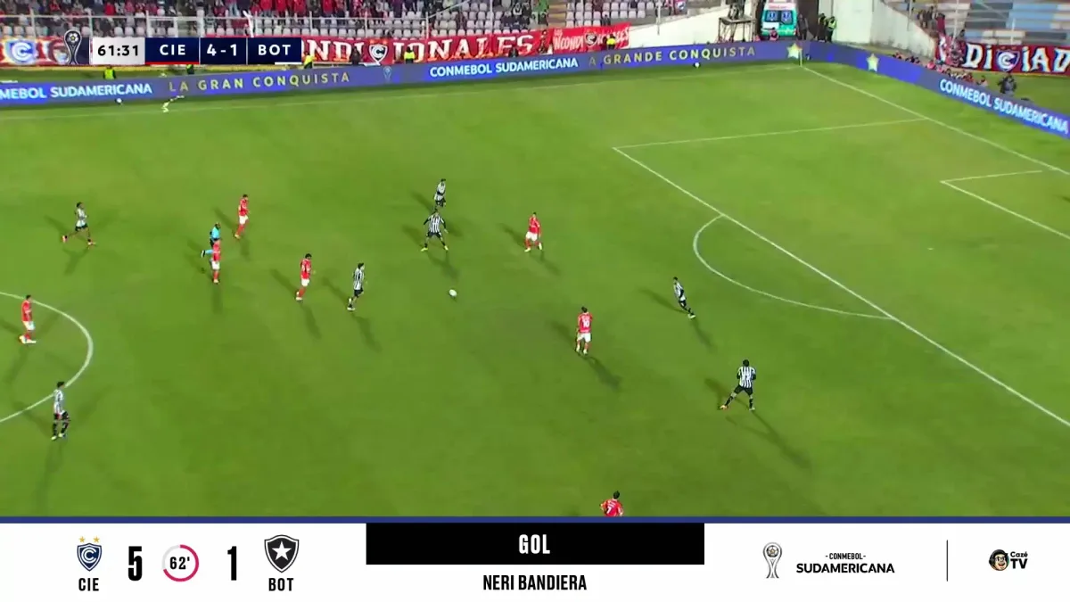 Veja o quinto gol do Cienciano contra o Botafogo pela Sul-Americana