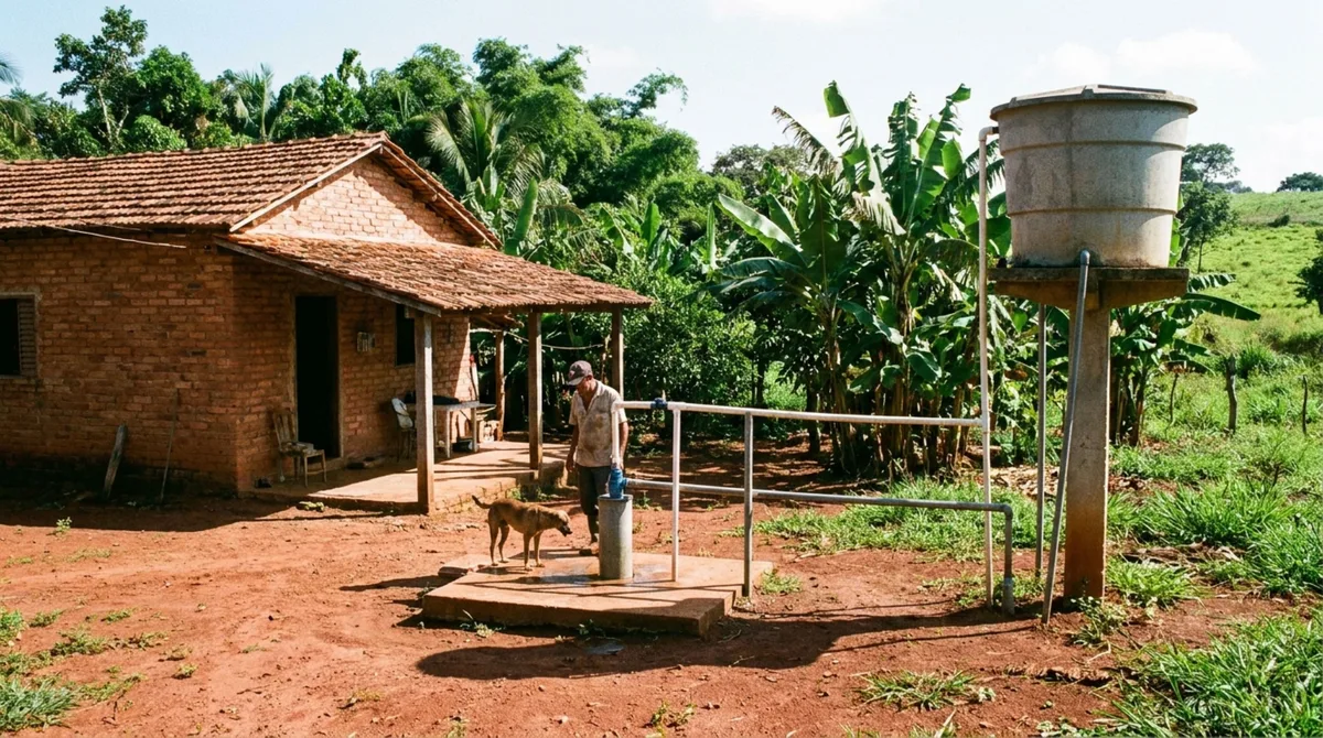 Família compra sítio com poço já perfurado e, meses depois, descobre que não basta ser dona do terreno para retirar água subterrânea sem regularizar a captação