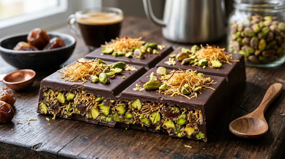 Cómo hacer chocolate Dubái: la receta casera con pistacho y fideos árabes que se hace en 1 hora
