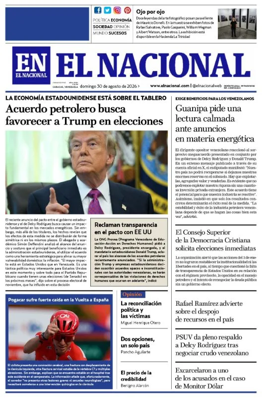 Portadas de este domingo 30 de agosto de 2026