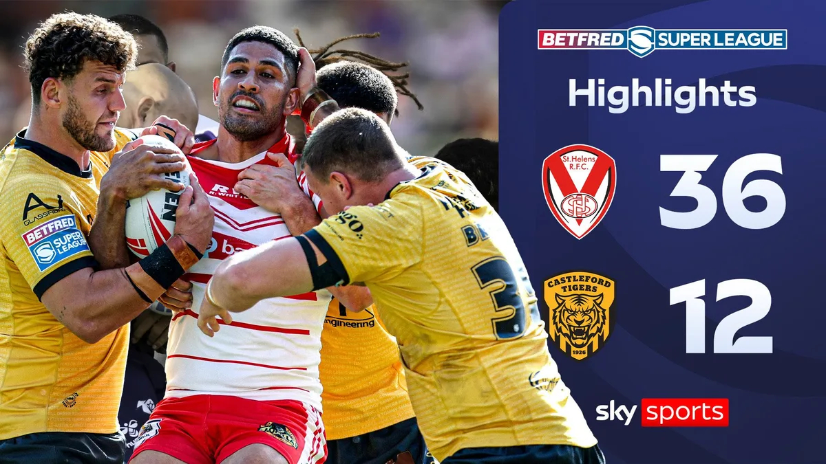 St Helens beat Castleford despite Hastings red card