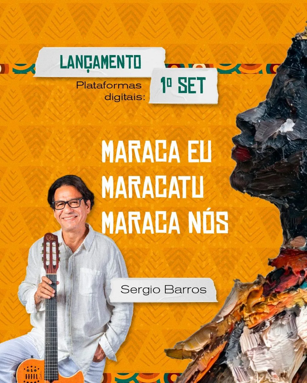 Serginho Barros lança álbum autoral com referências do maracatu cearense