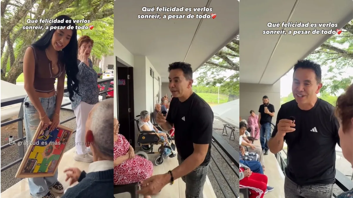 Jhonny Rivera conmovió en redes sociales por video en el que le canta a los abuelitos alojados en su finca después del terremoto