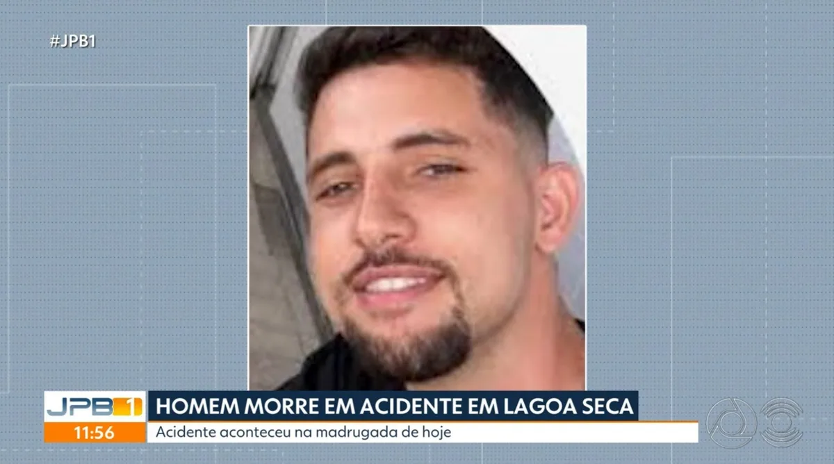 Homem morre após perder controle de moto ao tentar desviar de animais na pista, em Lagoa Seca, Agreste da PB
