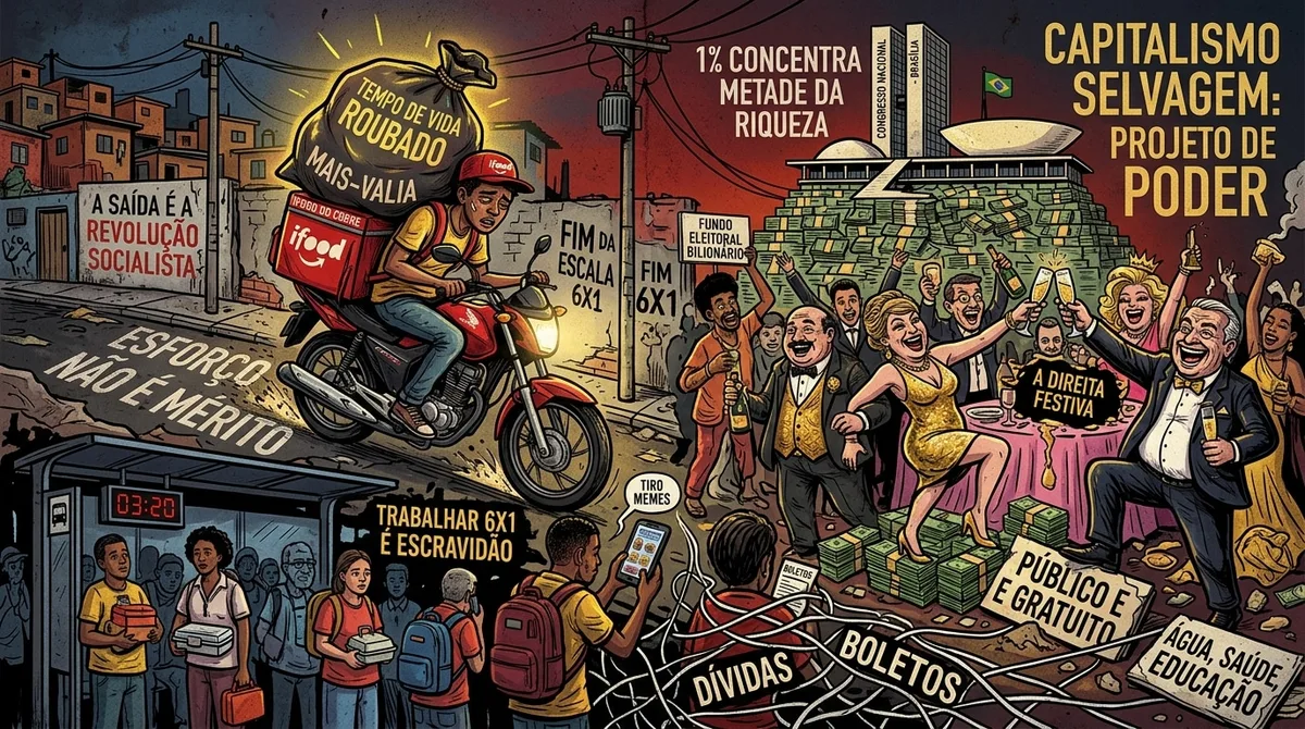 A direita festiva