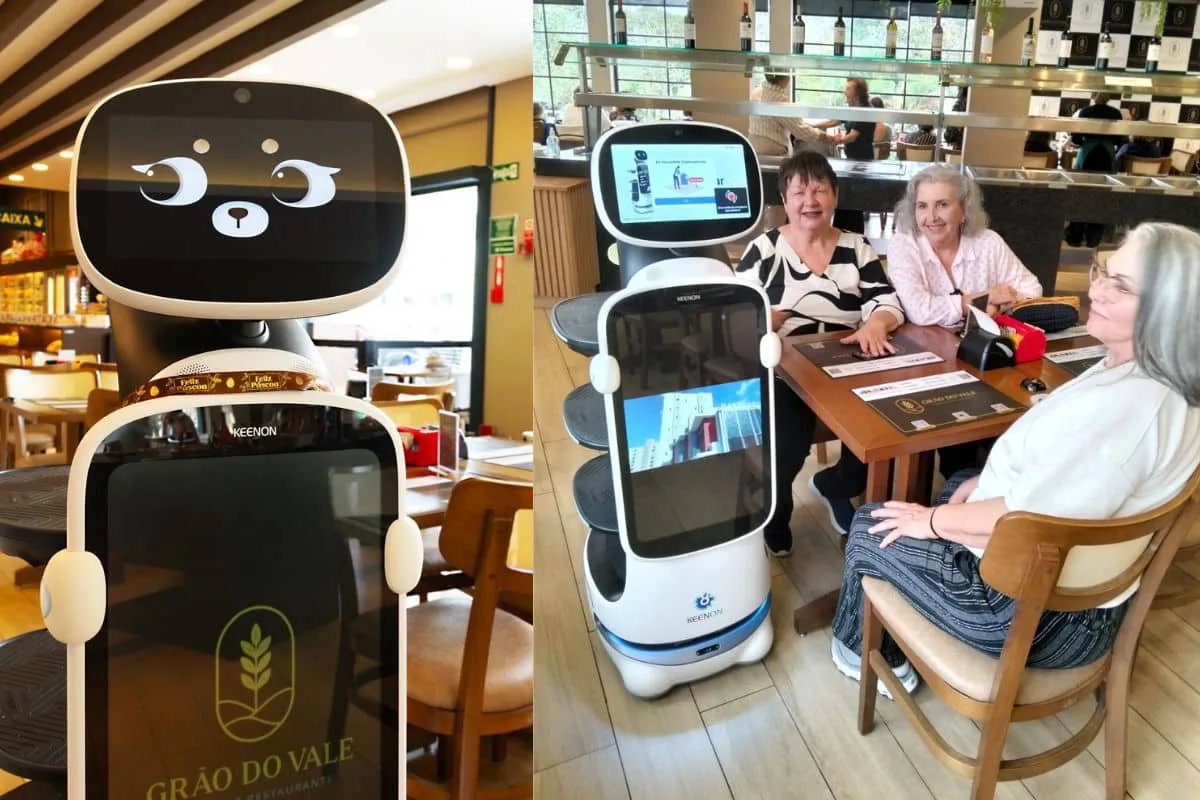 Não é cena de filme: robôs começam a atender clientes em restaurantes