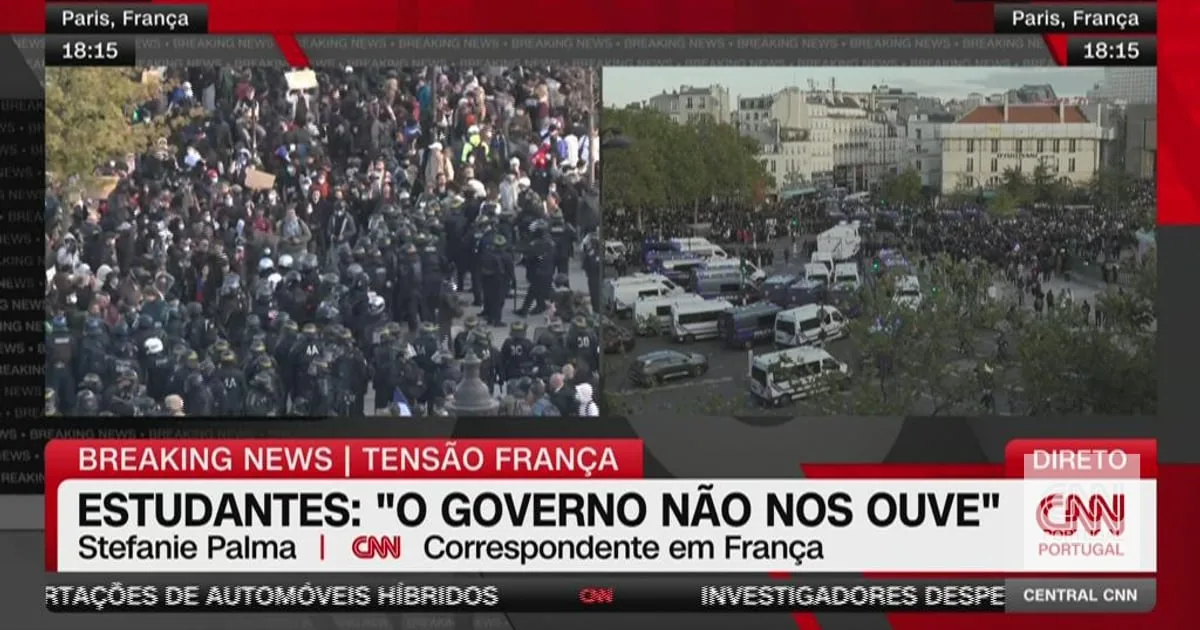 "Muito" dos protestos em França "têm pouco a ver com educação": "Há a preparação de um clima generalizado de insurreição"