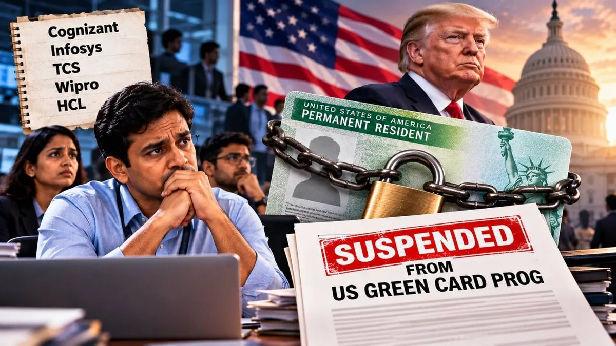 IT firms including TCS, Infosys suspended from US green card: How it hits Indians