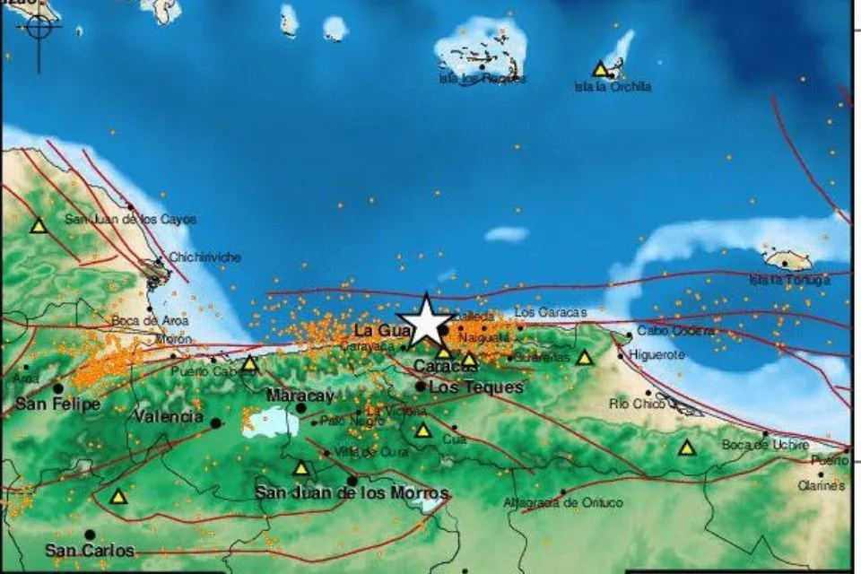 Sismo de magnitud 4 se sintió en La Guaira y varias zonas de Caracas este #18Ago