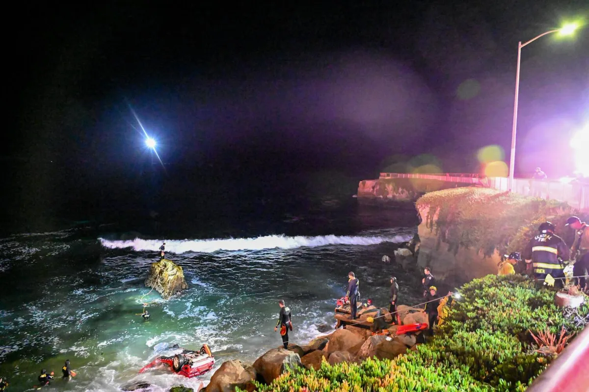 19-year-old UC Santa Cruz student ID'd as victim after car plunges off cliff into ocean