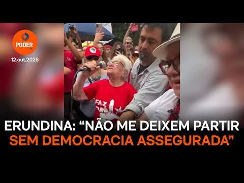 “Não me deixem partir sem democracia assegurada”, diz Erundina