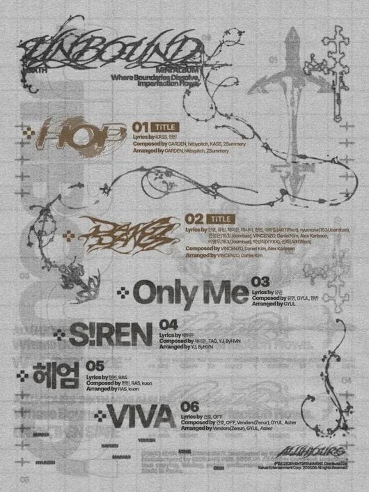 '10월 컴백' 올아워즈, 타이틀곡은 'DANG DANG'…미니 6집 트랙리스트 공개