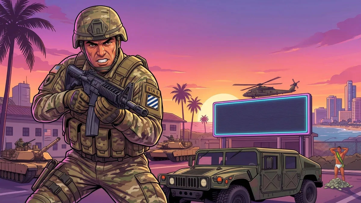 Batalhão do Exército dos EUA oferece 4 dias de folga para jogar GTA 6