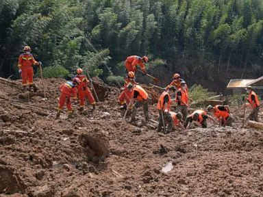 Mudslide death toll in China rises to 3 after heavy rain from Typhoon Saudel