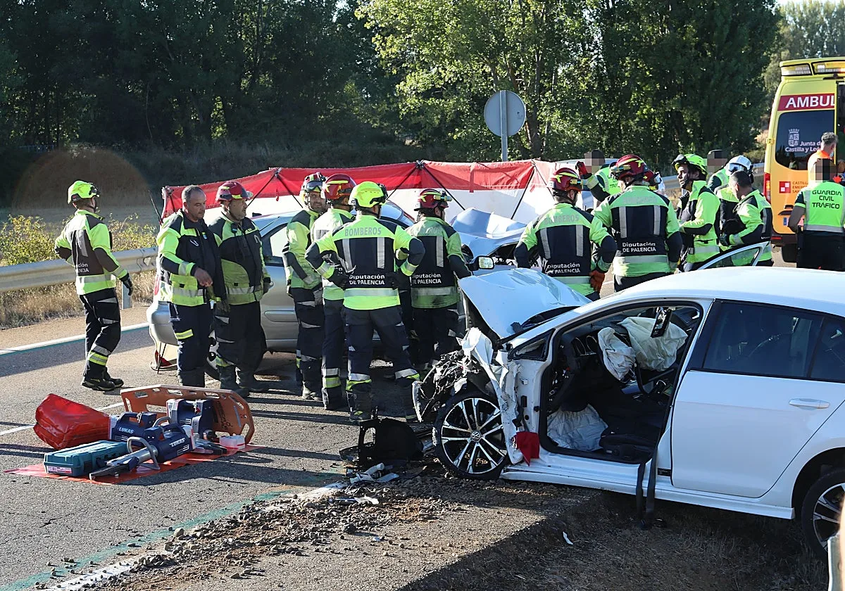 Fallece un sacerdote en un choque frontal en la CL-615 en Husillos (Palencia)