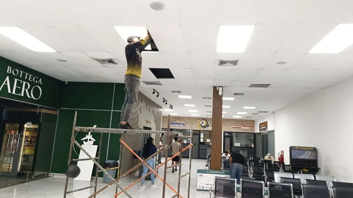 Refaccionan áreas del aeropuerto Michelena