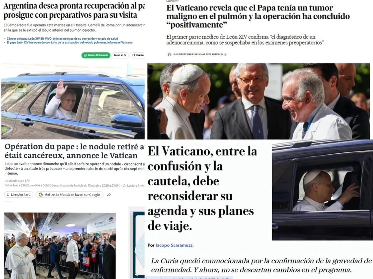 La reacción de los medios del mundo a la operación del papa León XIV: “Pone a prueba las expectativas”