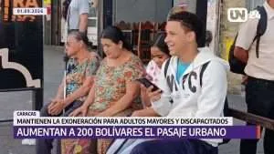 Aumentan a 200 bolívares el pasaje urbano