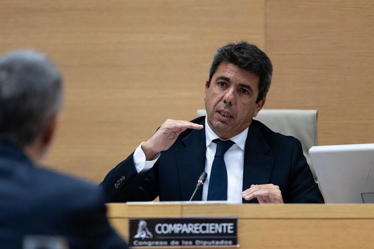 El Congreso interroga mañana por segunda vez a Mazón por la dana y recibe al ex 'número dos' de Emergencias imputado