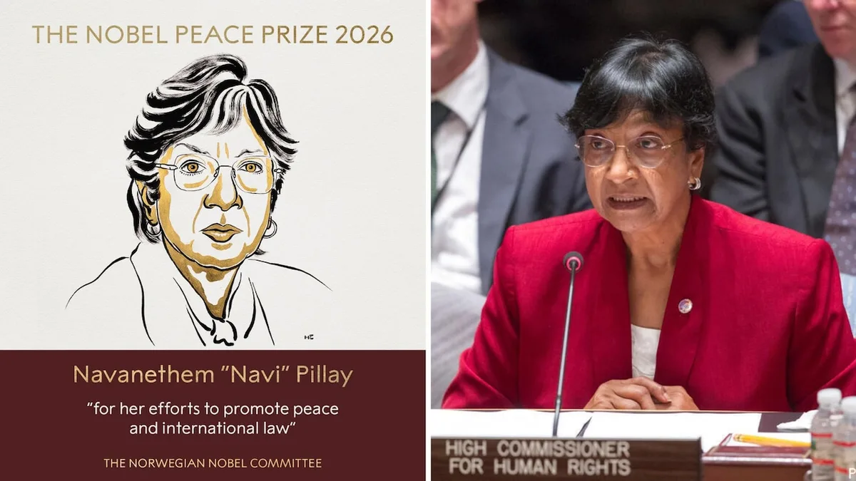 Indian-Origin Navanethem "Navi" Pillay Awarded Nobel Peace Prize 2026