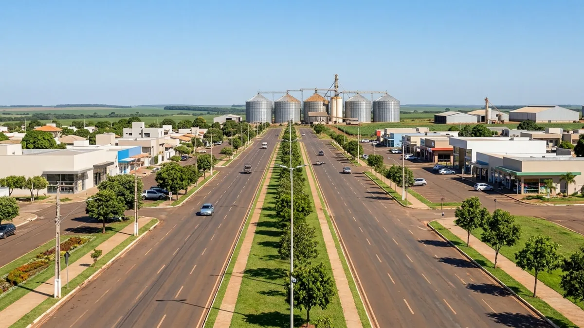 Cresceu 73,4% e virou o maior PIB do agro do estado: o município do interior que impressiona quem busca qualidade de vida com ruas de 50 metros e 27 m² de área verde por morador