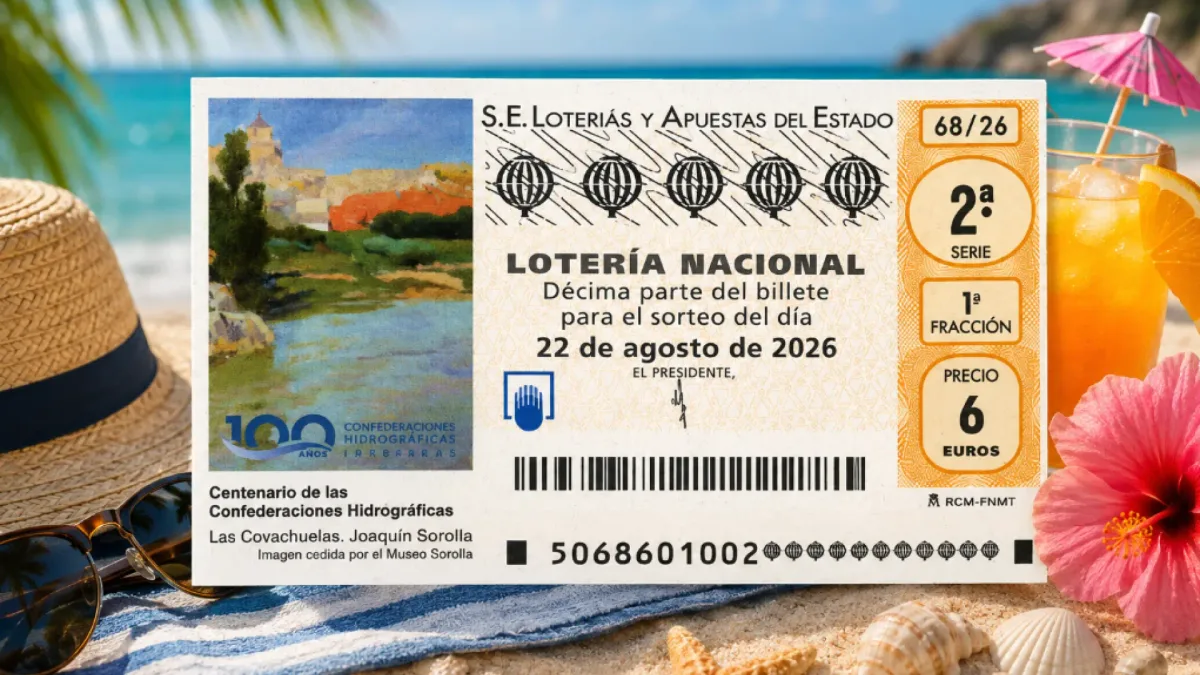 Lotería Nacional de hoy sábado 22 de agosto de 2026, en directo | Resultados y premios
