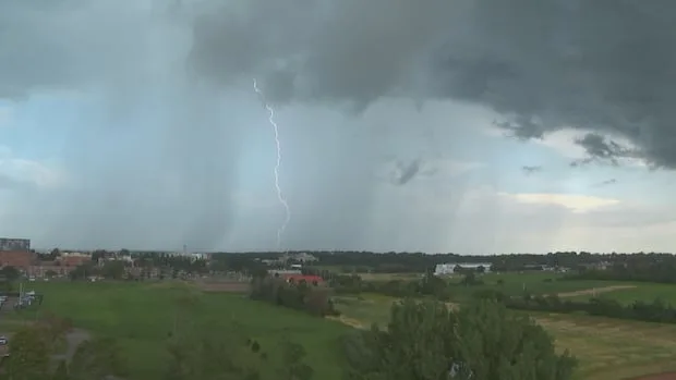 Video captures likely tornado in eastern P.E.I. amid 'wild day' of weather