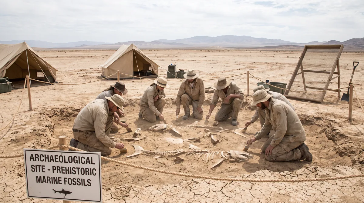 Arqueólogos encontram cemitério de tubarões no meio do deserto no Egito; como foram parar lá?