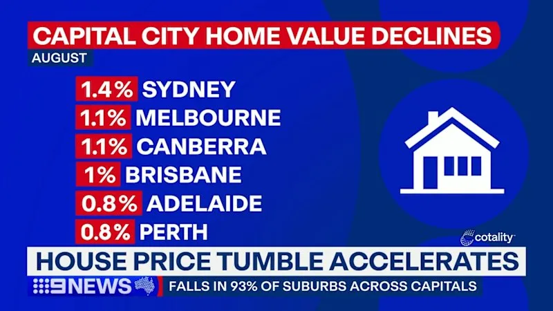 House prices continue downward trend nationwide