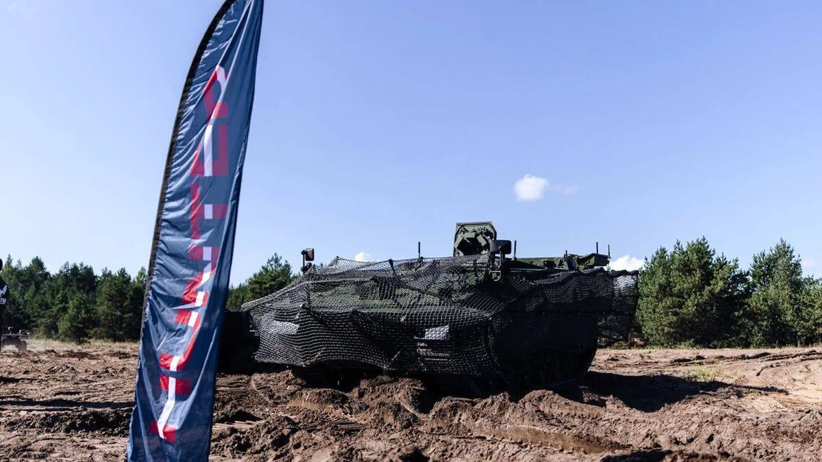 Santa Bárbara Sistemas demuestra en Letonia sus capacidades antidrones integradas sobre el vehículo de combate Hunter