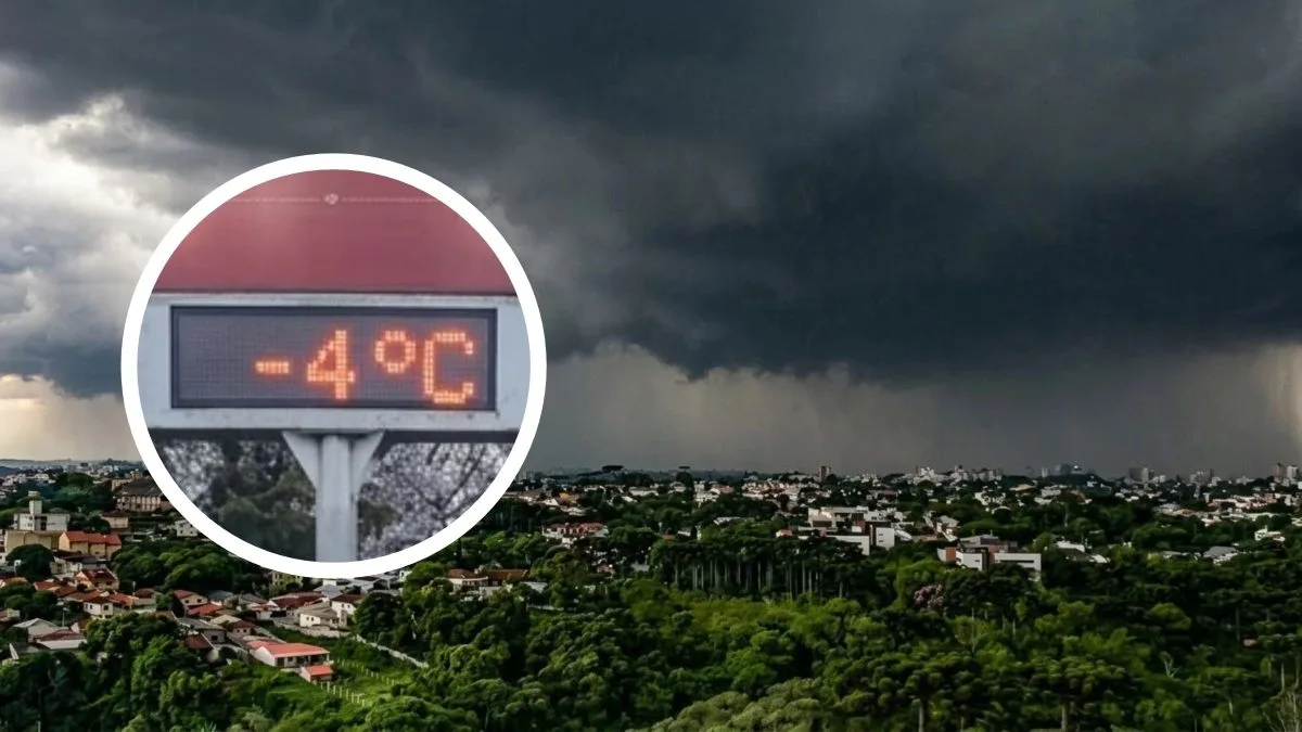 Ciclone impulsiona massa de ar frio em 8 estados e derruba temperaturas com mínimas de até -4°C; veja onde o frio será intenso e quando a chuva volta