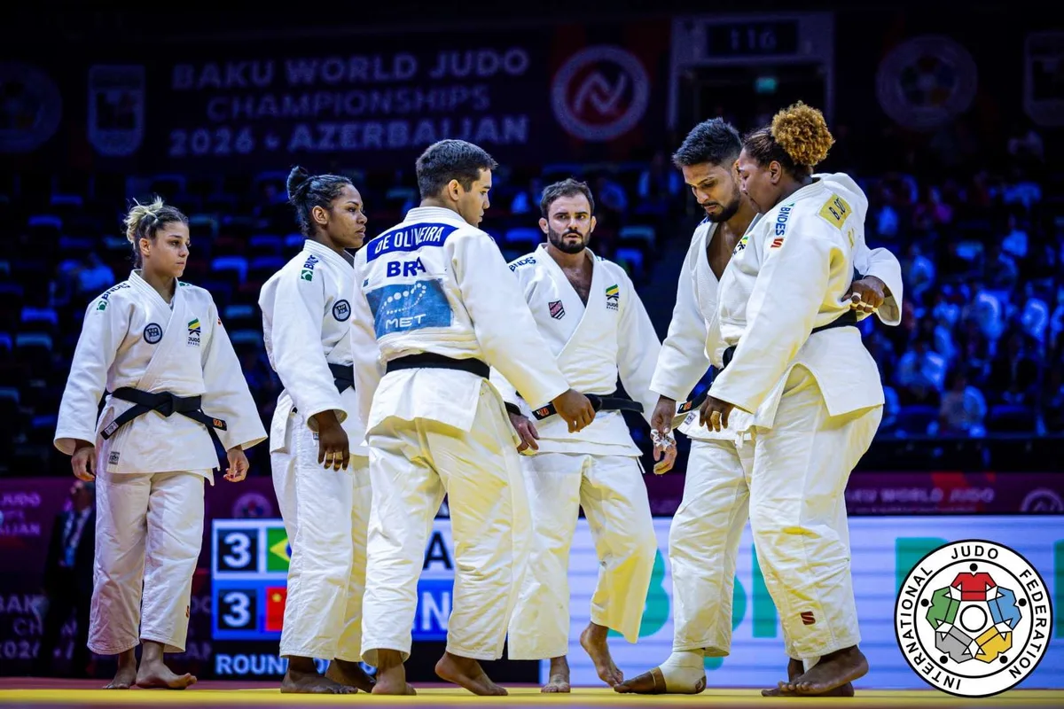 Brasil perde da China por equipes e fecha Mundial de judô sem medalhas; Bia Souza sai lesionada