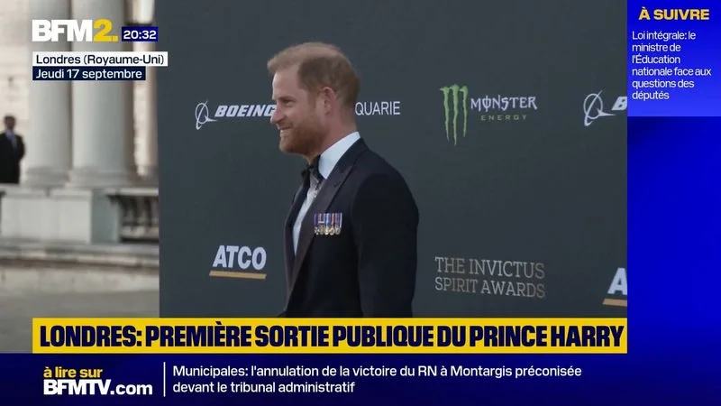 Première sortie publique pour le prince Harry depuis son retour au Royaume-Uni