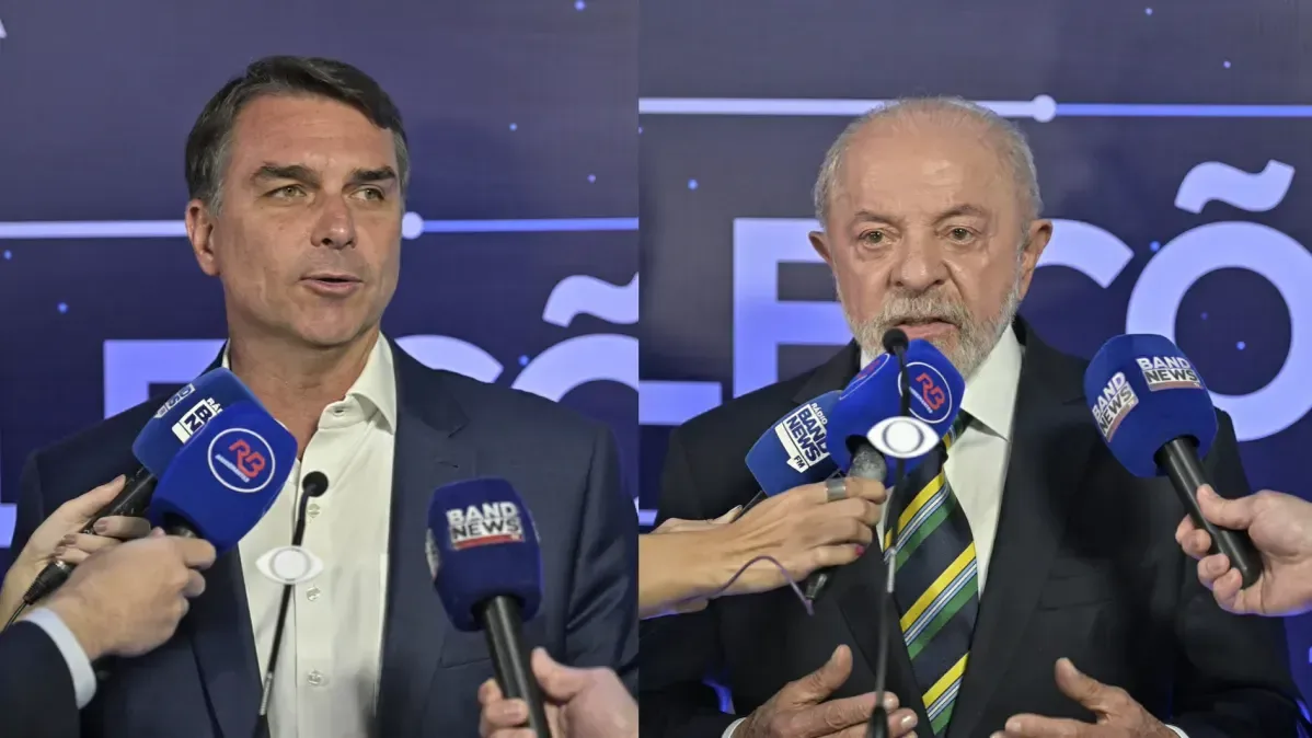 Flávio e Lula trocam ataques e citam Luchsinger, Vorcaro e SUS no 1º debate