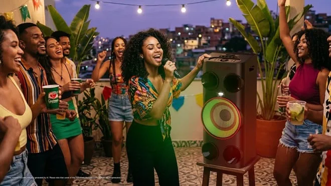 LG lança linha xboom Power com som assinado por will.i.am e karaokê inteligente