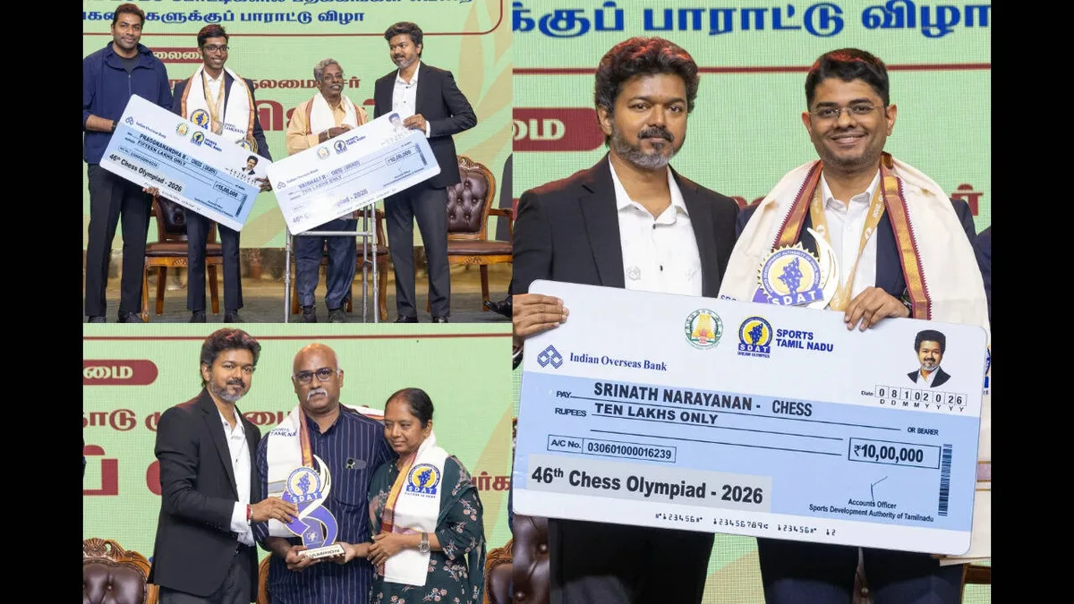 Gukesh, Pragg get Rs 15 lakh each as TN awards Rs 60 lakh to Olympiad medallists