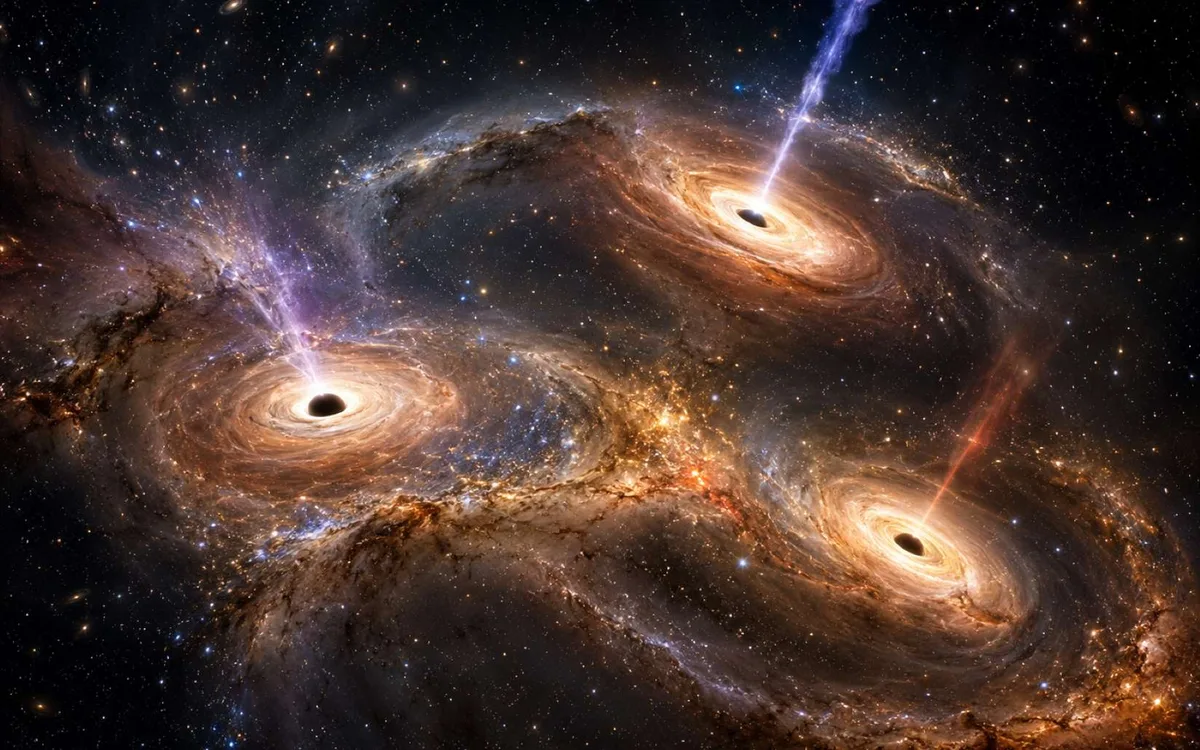 La première preuve vient de tomber : ce trio de trous noirs géants résout enfin un mystère de l’Univers