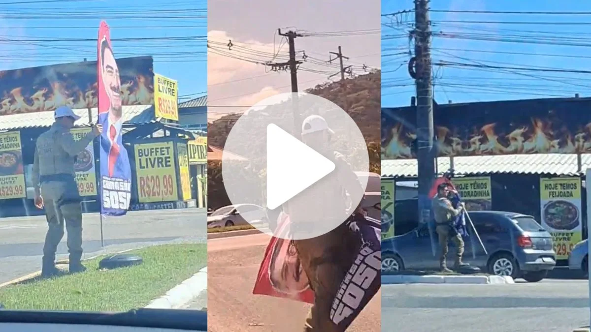 Camasão denuncia retirada de material de campanha pela PMRv em Florianópolis