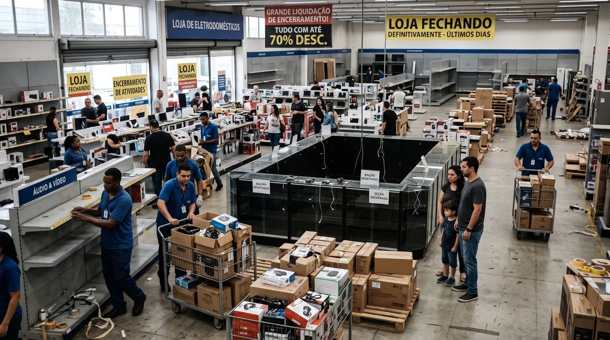 Gigante dos eletrônicos entra em falência com milhares de lojas e começa uma das maiores despedidas do varejo