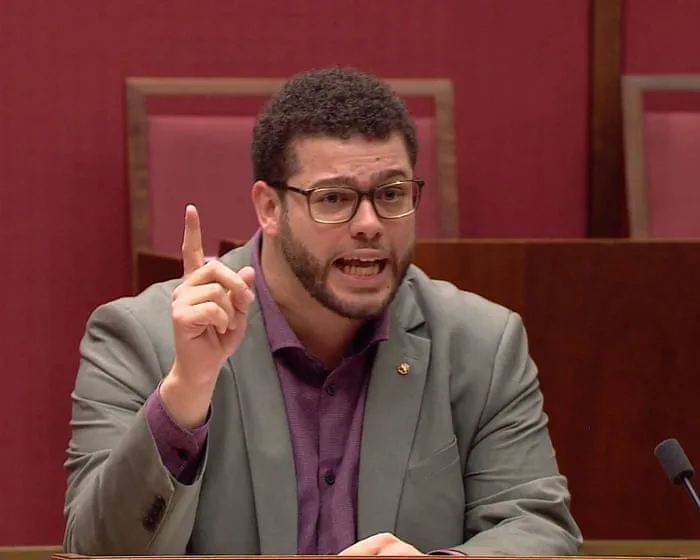 Jordon Steele-John calls NDIS cuts 'out of line with Australian values' – video