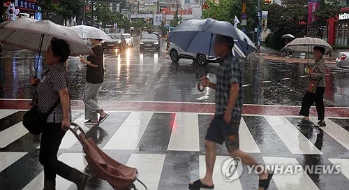 경남 밤사이 강수량 최대 77.5㎜…비 피해 신고 8건 접수