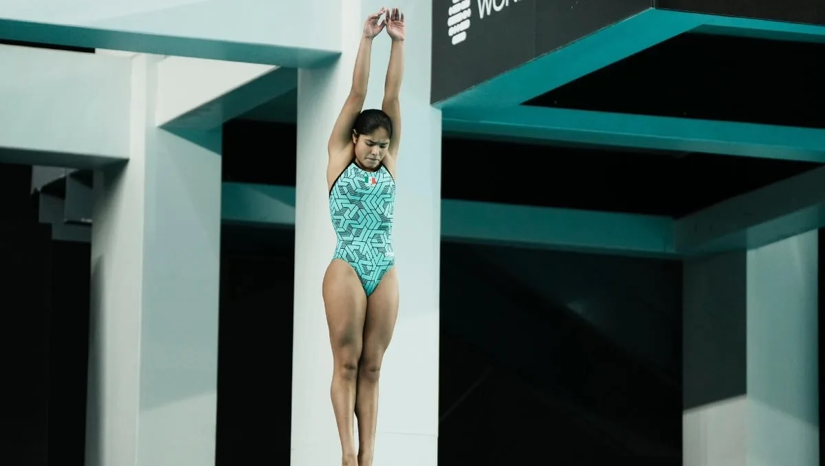 Lía Cueva se lleva la medalla de bronce desde la plataforma de 10 metros en el Campeonato Mundial Juvenil de Clavados