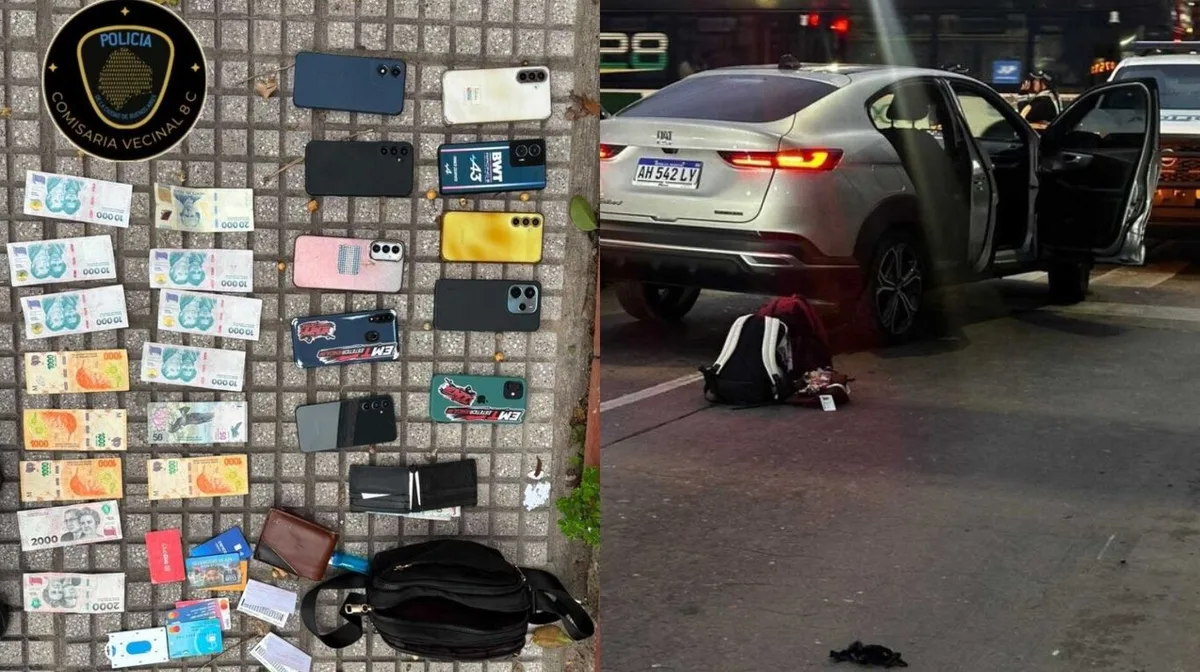 Detuvieron a cinco adolescentes de entre 14 y 16 años por robar un auto y 12 celulares