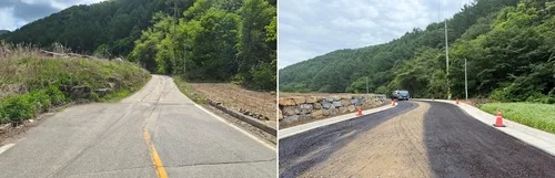 평창 봉평 덕거리 농어촌도로 확장·포장…190ｍ 구간 준공